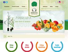 Tablet Screenshot of pepinieremabrouka.com